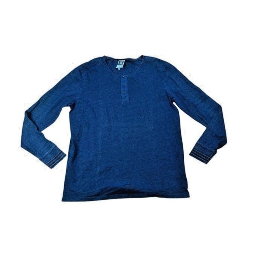 G-Star Raw Shirt Mens Size XXXL Henley Granddad Slub more like Large - READ